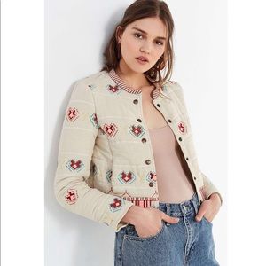 UO Embroidered Bolero Jacket NWT